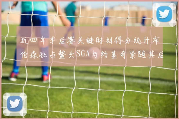 近四年季后赛关键时刻得分统计布伦森独占鳌头SGA与约基奇紧随其后